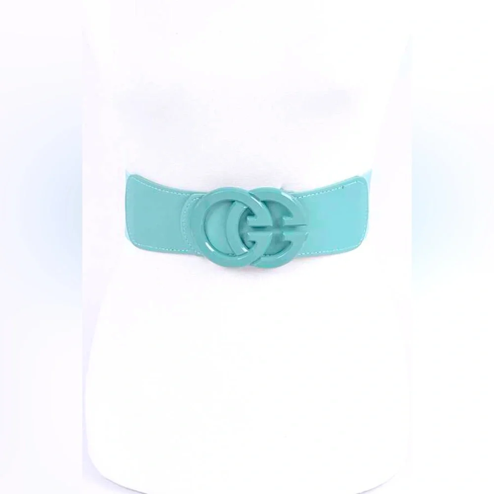 One Size Logo Elastic Statement Belt